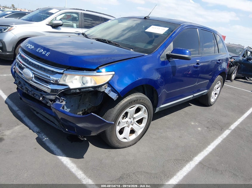 Vin: 2fmdk3jc3dba74647, lot: 46634452, ford edge sel 20132