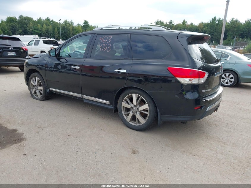 Vin: 5n1ar2mm9ec680369, lot: 46634457, nissan pathfinder platinum 20143