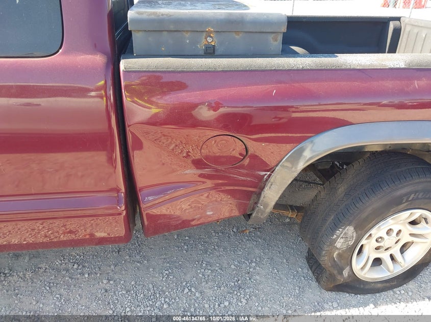 DODGE DAKOTA 2002 VIN 1B7GL12X72S723499