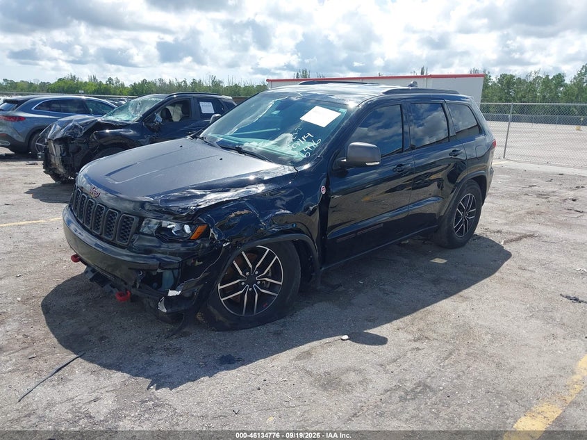 Vin: 1c4rjfltxkc636486, lot: 46634510, jeep grand cherokee trailhawk 4x4 20192