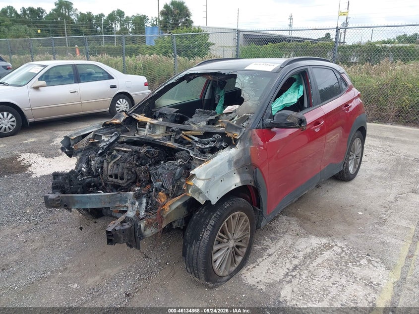Vin: km8k22aa7lu596738, lot: 46634602, hyundai kona sel 20202