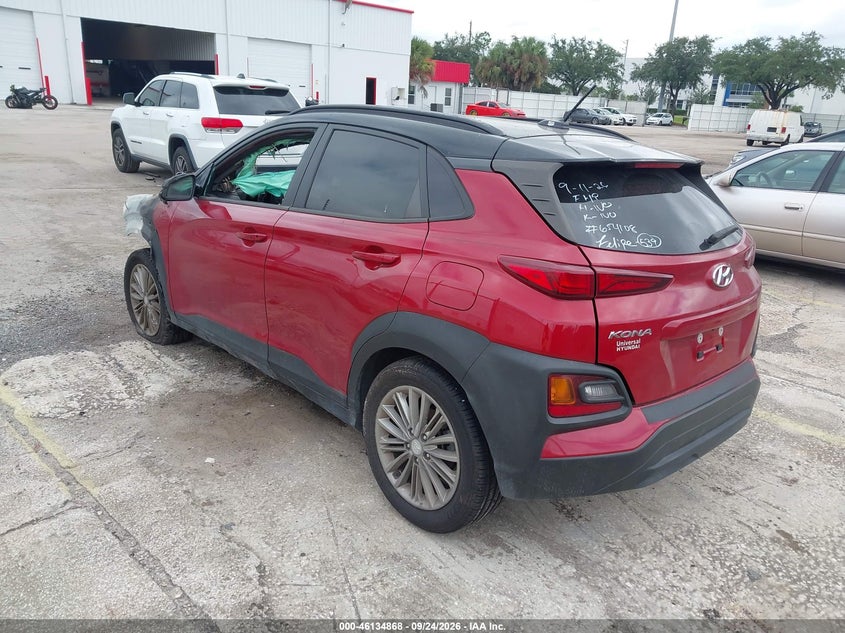 Vin: km8k22aa7lu596738, lot: 46634602, hyundai kona sel 20203