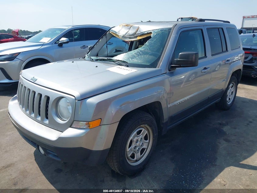 Vin: 1c4njpba3hd150464, lot: 46634671, jeep patriot sport fwd 20172