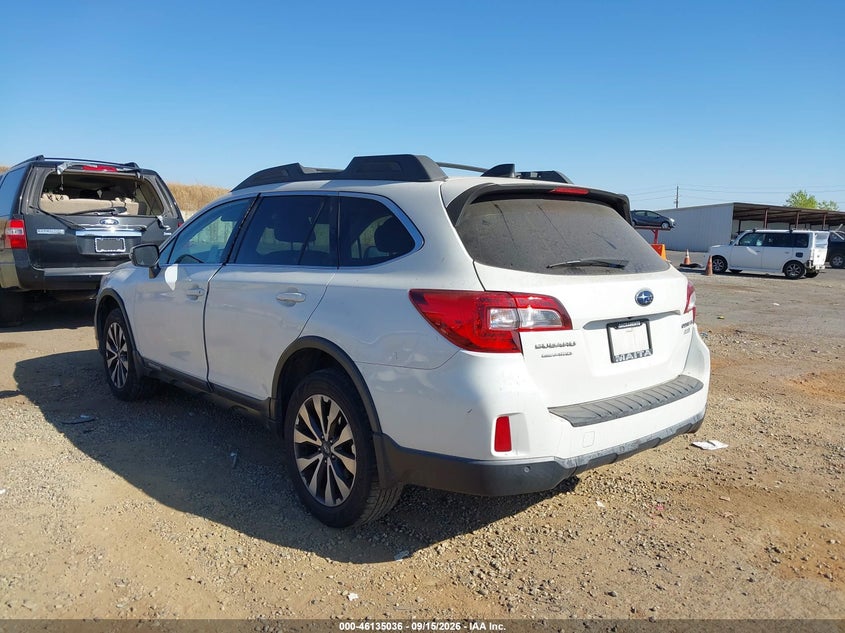 Vin: 4s4bsanc3h3285178, lot: 46634770, subaru outback 2.5i limited 20173