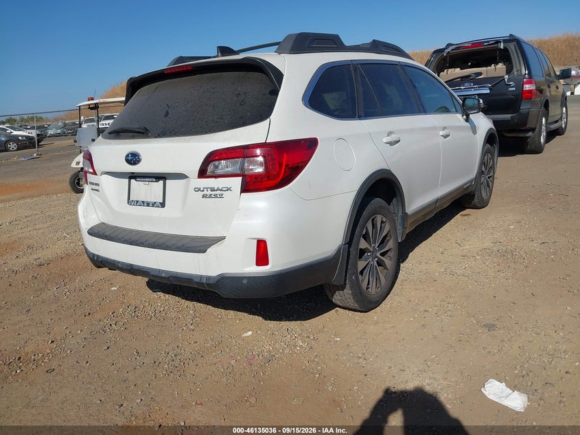 Vin: 4s4bsanc3h3285178, lot: 46634770, subaru outback 2.5i limited 20174