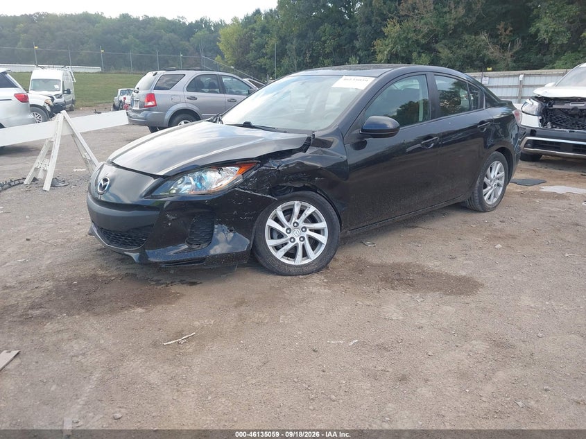 Vin: jm1bl1v72c1575789, lot: 46634793, mazda mazda3 i touring 20122