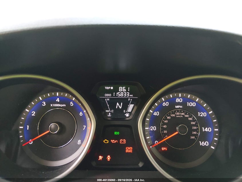 HYUNDAI ELANTRA 2013 VIN KMHDH4AE5DU804624