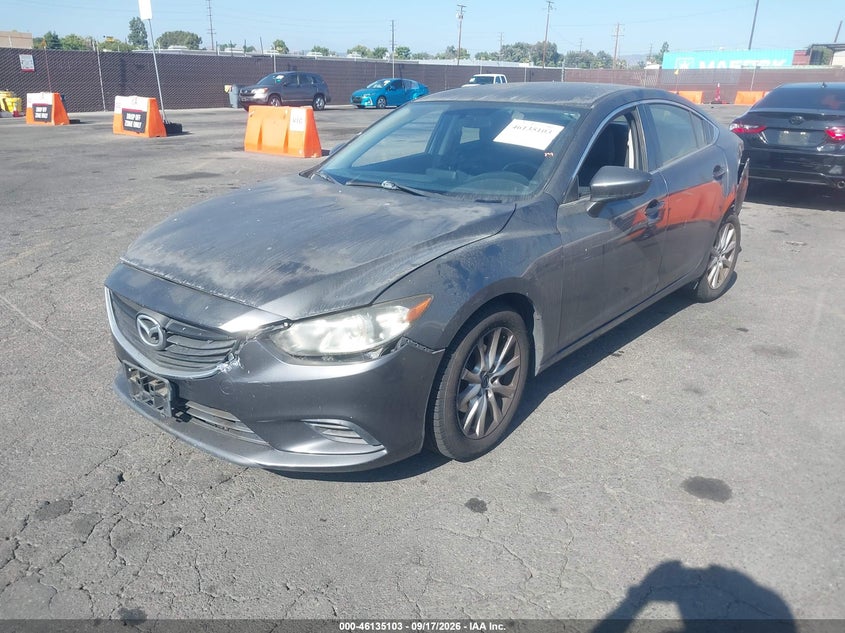 Vin: jm1gj1u58g1409343, lot: 46634837, mazda mazda6 i sport 20162