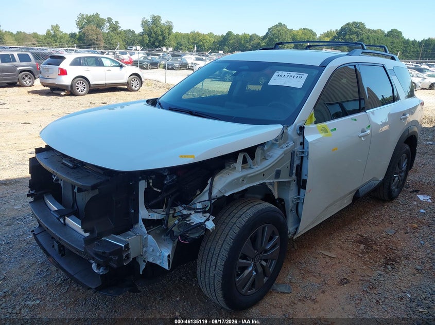 Vin: 5n1dr3ba0sc202428, lot: 46634853, nissan pathfinder sv fwd 20252