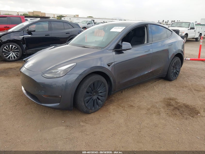 Vin: 7saygaee8pf842592, lot: 46634877, tesla model y awd/long range dual motor all-wheel drive 20232