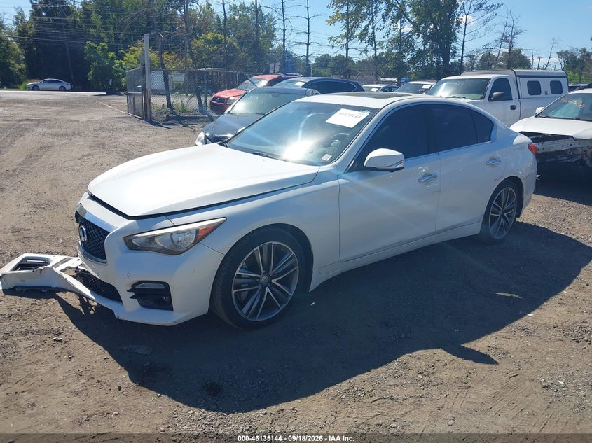 Vin: jn1cv7ar1hm680471, lot: 46634878, infiniti q50 2.0t sport 20172