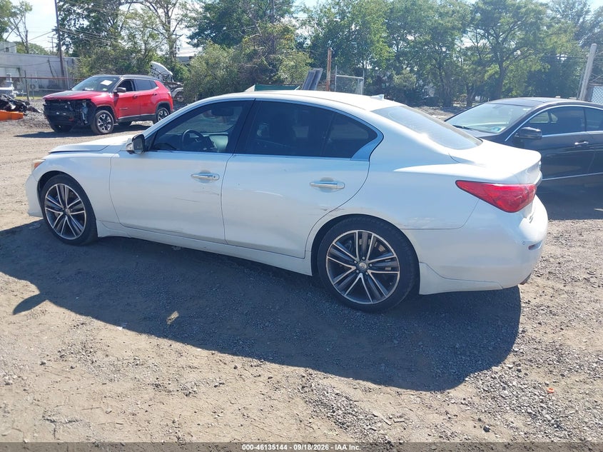 Vin: jn1cv7ar1hm680471, lot: 46634878, infiniti q50 2.0t sport 20173