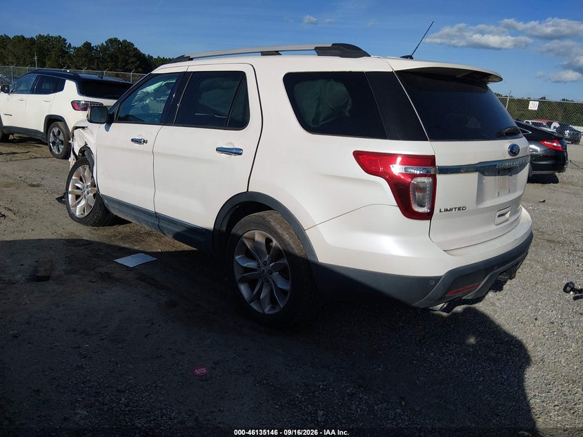 Vin: 1fm5k7f86dga24415, lot: 46634880, ford explorer limited 20133