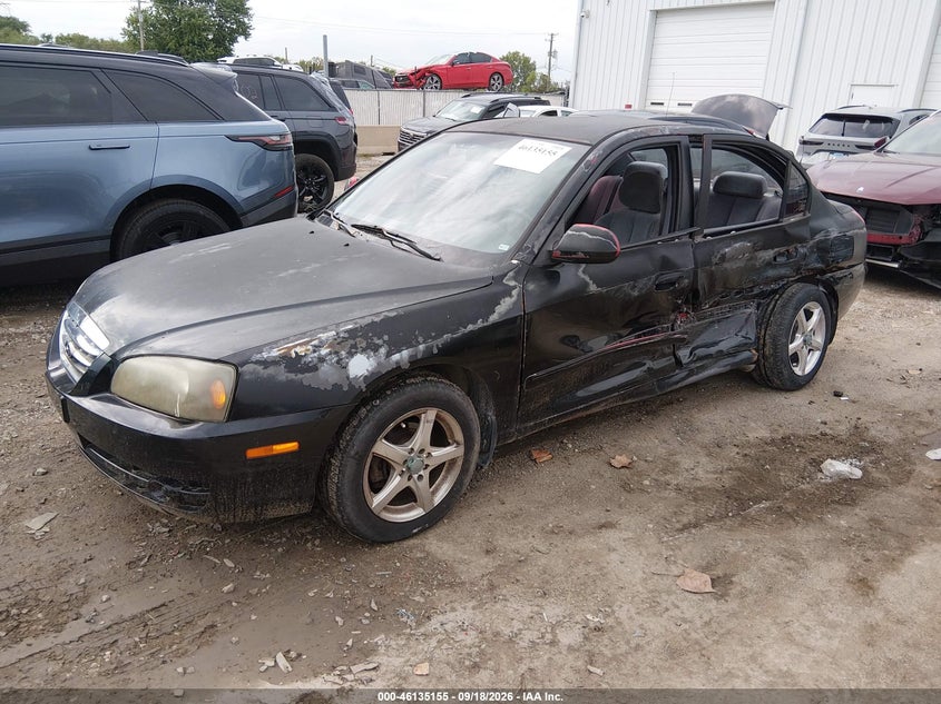 2004 Hyundai Elantra, All Over, IAAI, VIN KMHDN46D54U735779 — photo 2