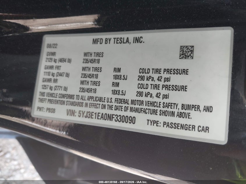 TESLA MODEL 3 - zdjęcie 9