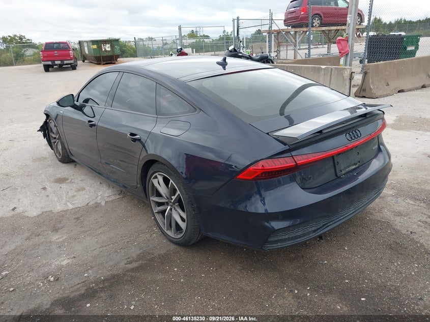 Vin: wautpbf29mn072365, lot: 46634964, audi a7 sportback premium plus 55 tfsi e quattro s tronic 20213