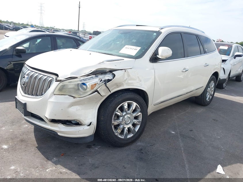 Vin: 5gakrbkd8fj234305, lot: 46634974, buick enclave leather 20152