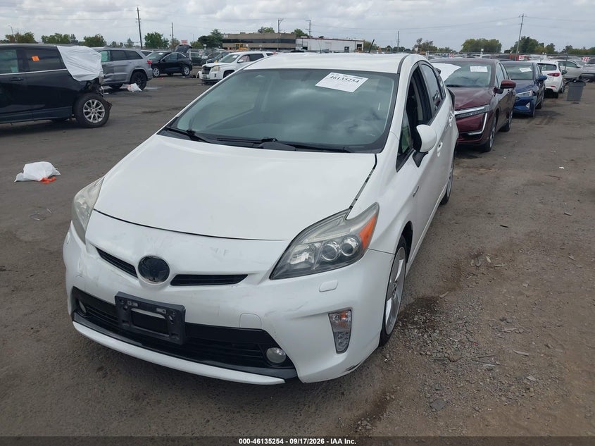 Vin: jtdkn3du8c5498111, lot: 46634988, toyota prius five 20122