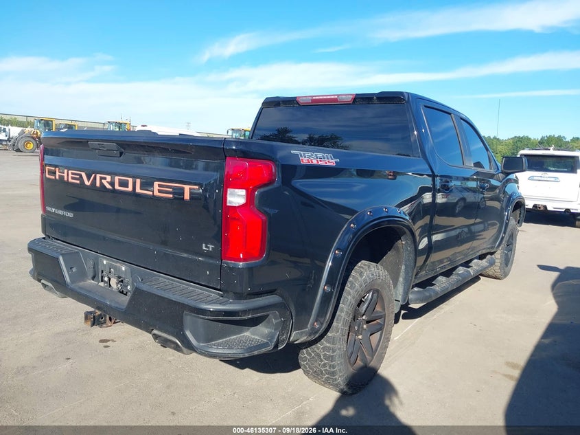 Vin: 1gcpyfed3mz209143, lot: 46635041, chevrolet silverado 1500 4wd  short bed lt trail boss 20214