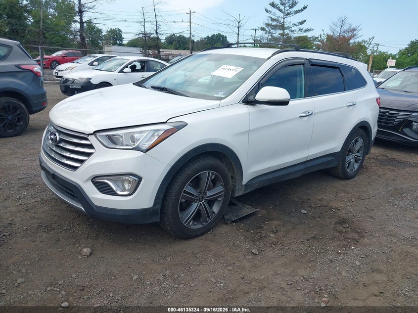 Vin: km8sndhf2fu112547, lot: 46635058, hyundai santa fe limited 20152