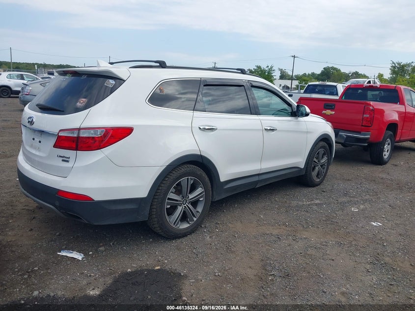 Vin: km8sndhf2fu112547, lot: 46635058, hyundai santa fe limited 20154
