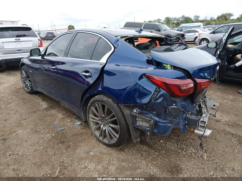 Vin: jn1fv7apxkm760113, lot: 46635074, infiniti q50 3.0t red sport 400 20193