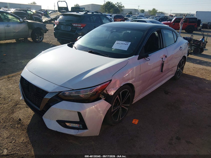Vin: 3n1ab8dv8ly300238, lot: 46635079, nissan sentra sr xtronic cvt 20202