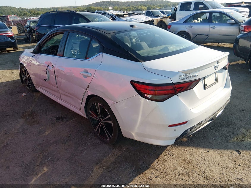 Vin: 3n1ab8dv8ly300238, lot: 46635079, nissan sentra sr xtronic cvt 20203