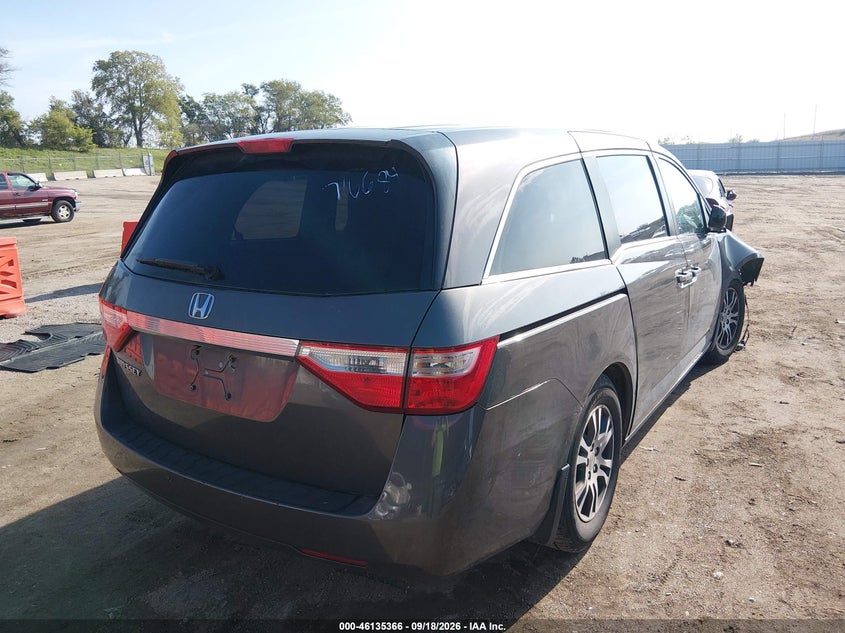 Vin: 5fnrl5h43db030961, lot: 46635100, honda odyssey ex 20134