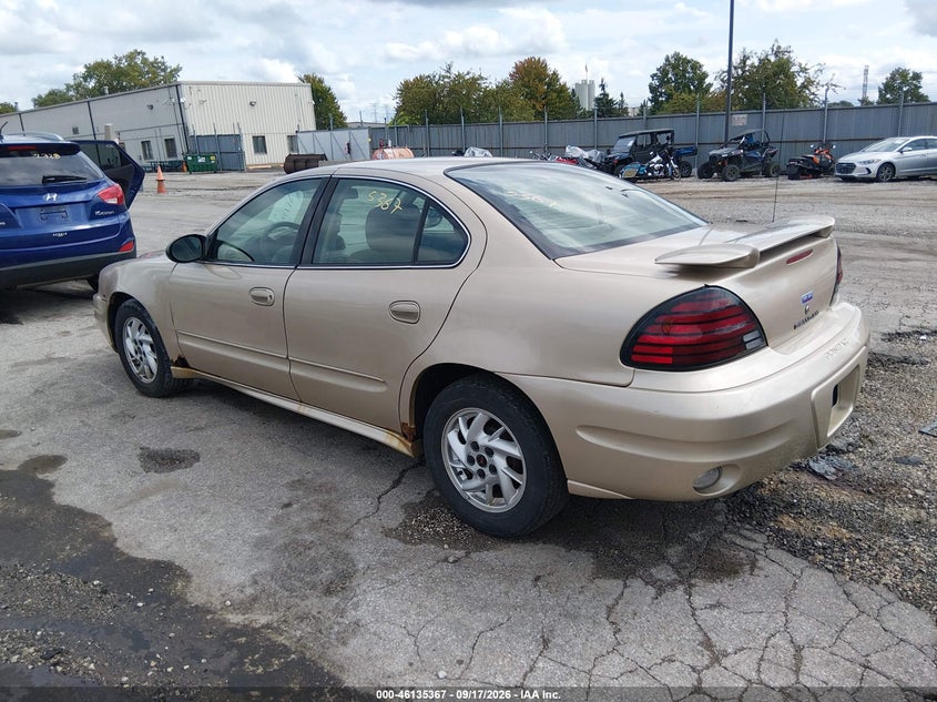 PONTIAC GRAND AM 2003 VIN 1G2NF52E43C267479
