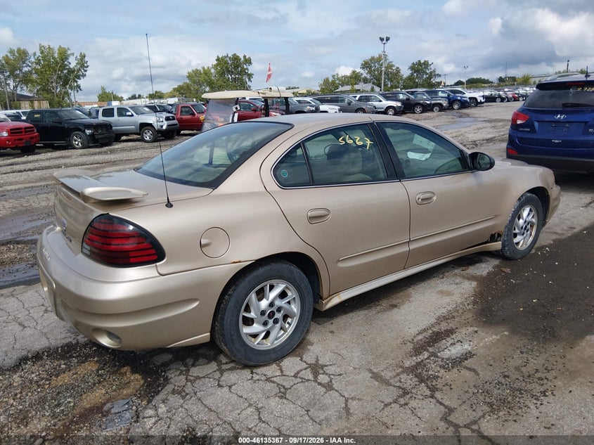 PONTIAC GRAND AM 2003 VIN 1G2NF52E43C267479