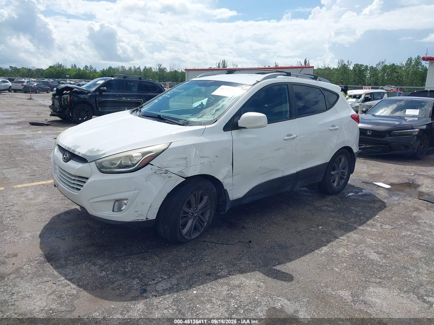 2015 Hyundai Tucson Se, Left Side, IAAI, VIN KM8JU3AG1FU084042 — photo 2