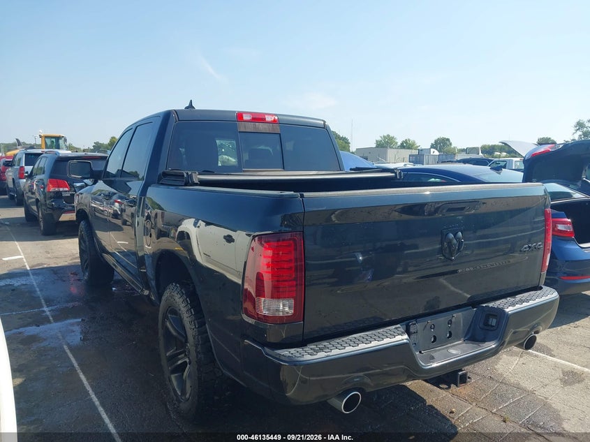 Vin: 1c6rr7mt8hs539788, lot: 46635183, dodge ram 1500 sport  4x4 5'7 box 20173