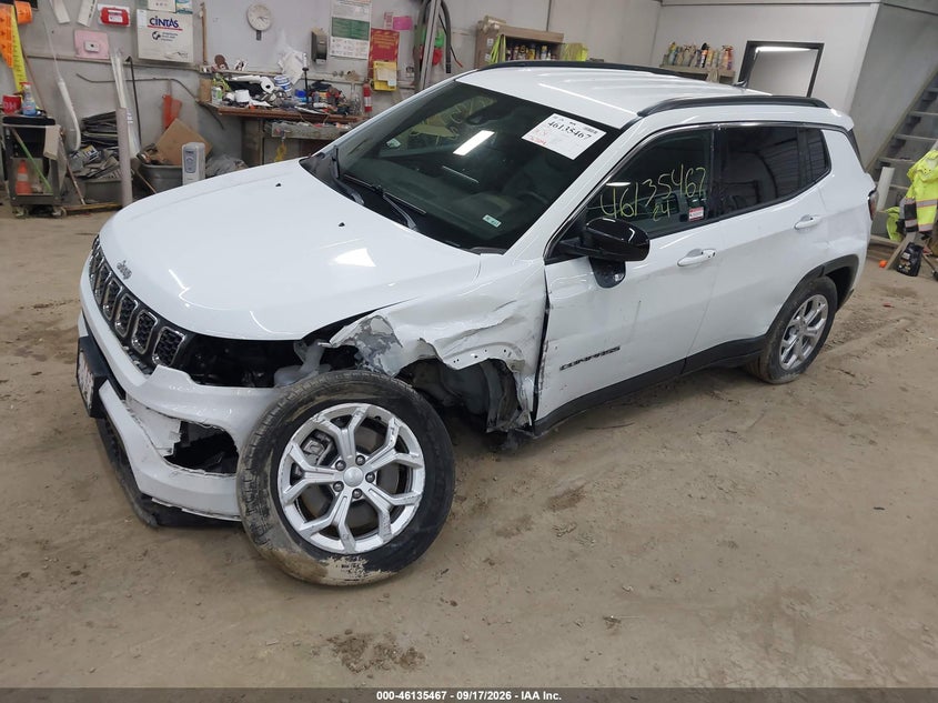 Vin: 3c4njdbn2rt117159, lot: 46635201, jeep compass latitude 4x4 20242