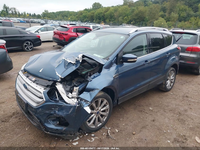 Vin: 1fmcu0j91jub99905, lot: 46635211, ford escape titanium 20182