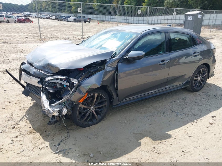 Vin: shhfk7h43mu224681, lot: 46635228, honda civic sport 20212