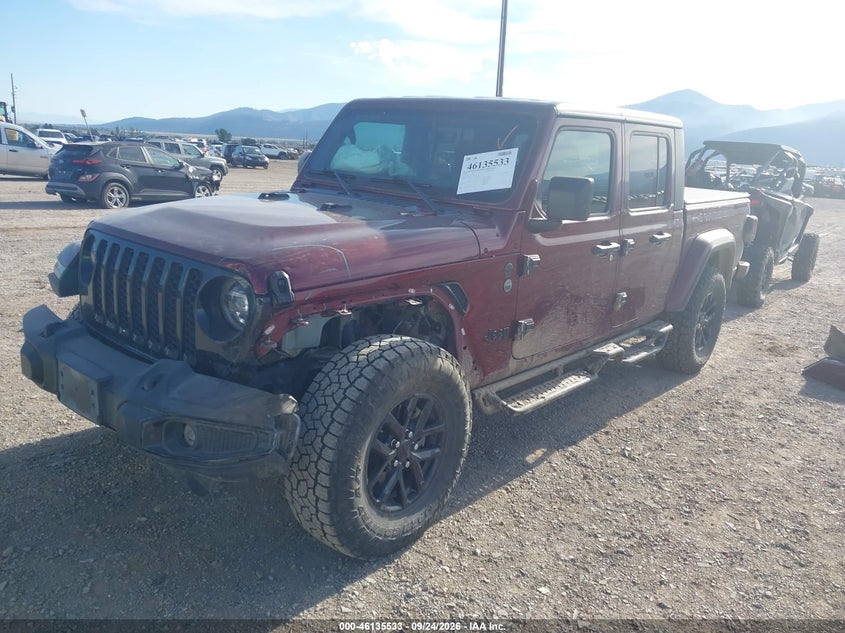 Vin: 1c6hjtag5nl126378, lot: 46635267, jeep gladiator altitude 4x4 20222