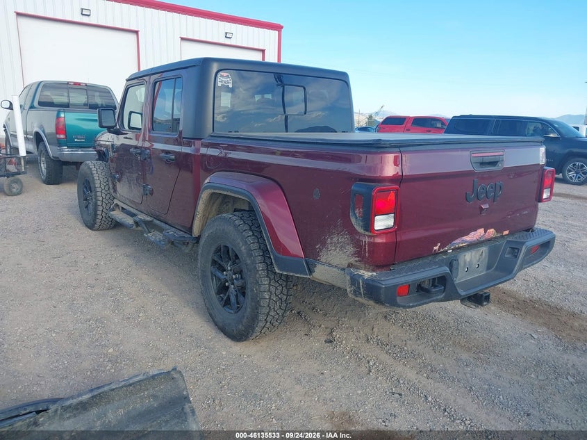 Vin: 1c6hjtag5nl126378, lot: 46635267, jeep gladiator altitude 4x4 20223
