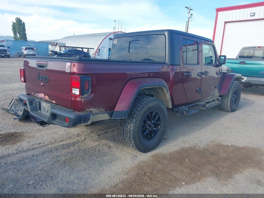 Vin: 1c6hjtag5nl126378, lot: 46635267, jeep gladiator altitude 4x4 20224