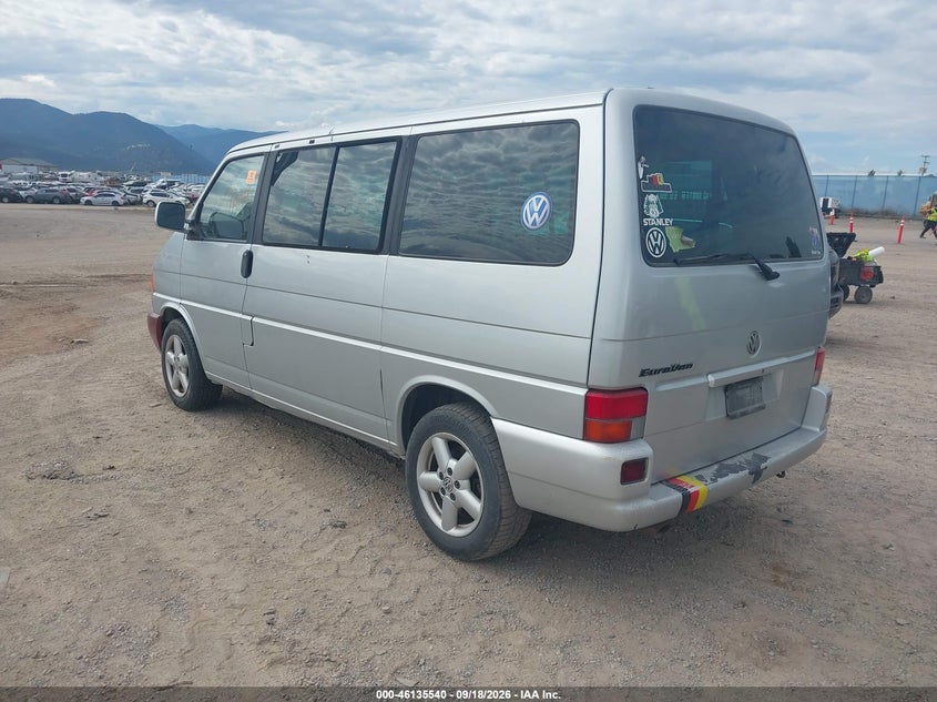 2002 VOLKSWAGEN EUROVAN auction photo 3