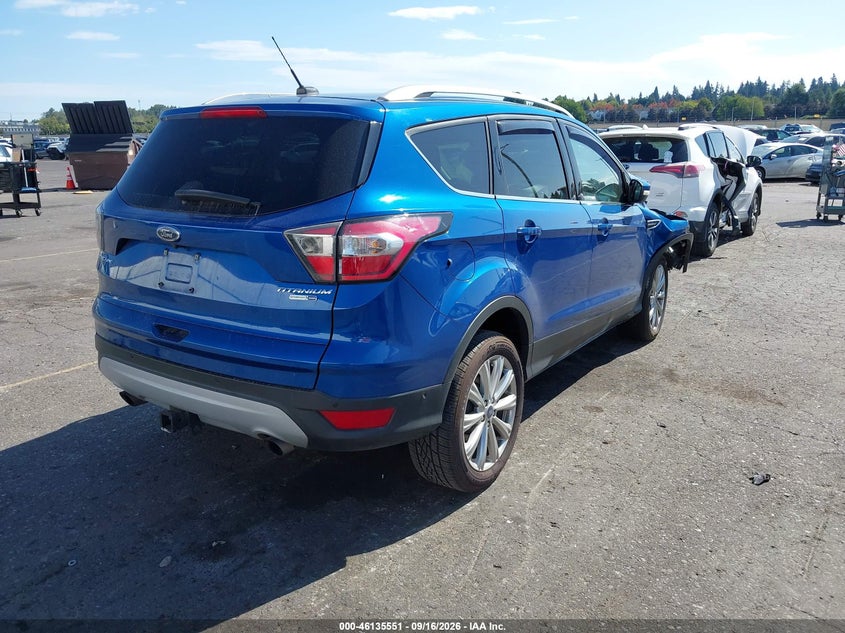 Vin: 1fmcu9j97hua64362, lot: 46635285, ford escape titanium 20174
