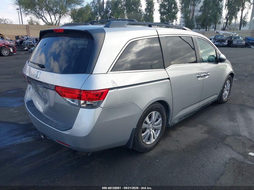 Vin: 5fnrl5h67eb059012, lot: 46635295, honda odyssey ex-l 20144