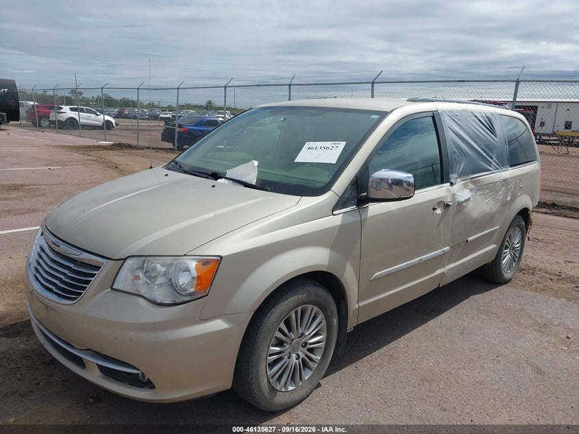 Vin: 2c4rc1cg7dr590366, lot: 46635361, chrysler town & country touring-l 20132