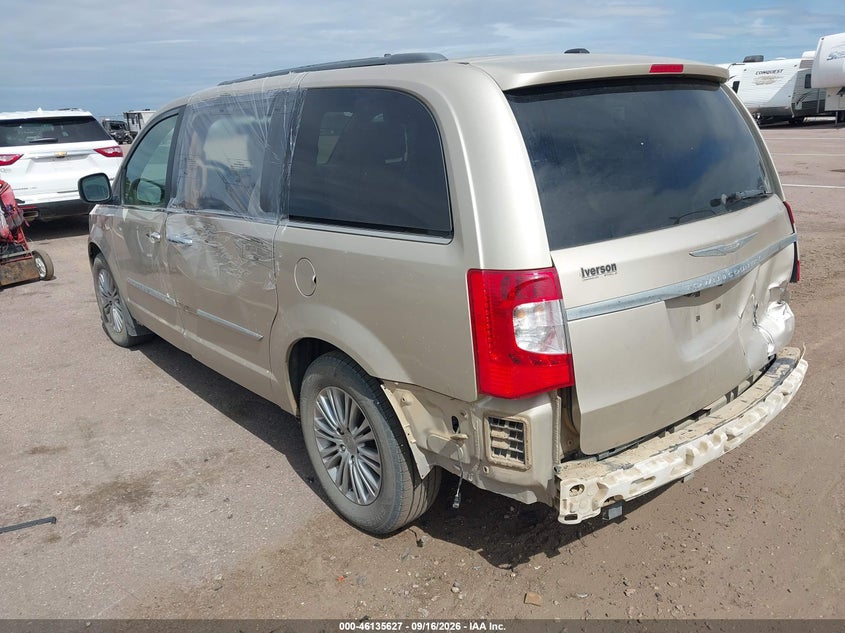 Vin: 2c4rc1cg7dr590366, lot: 46635361, chrysler town & country touring-l 20133