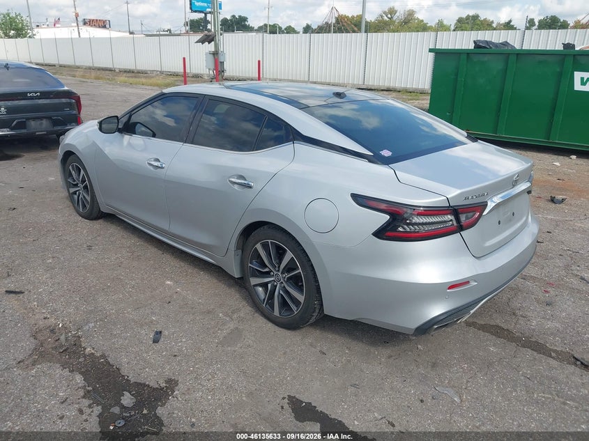 Vin: 1n4aa6dv4lc370337, lot: 46635367, nissan maxima sl xtronic cvt 20203