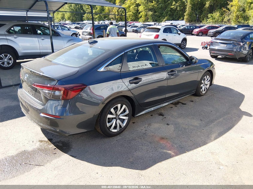 Vin: 2hgfe2f20th599550, lot: 46635374, honda civic lx 20264