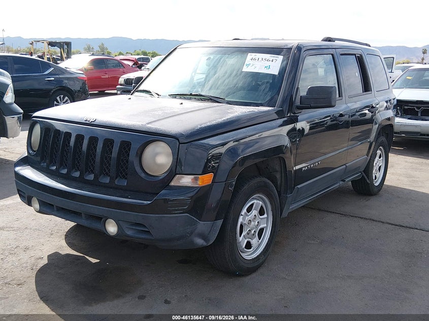 Vin: 1c4njpba3ed692384, lot: 46635381, jeep patriot sport 20142