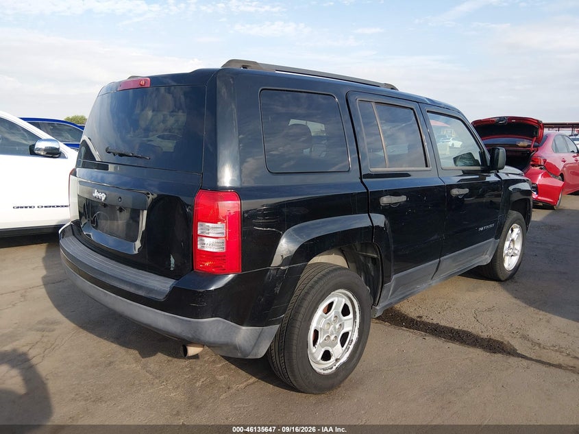 Vin: 1c4njpba3ed692384, lot: 46635381, jeep patriot sport 20144