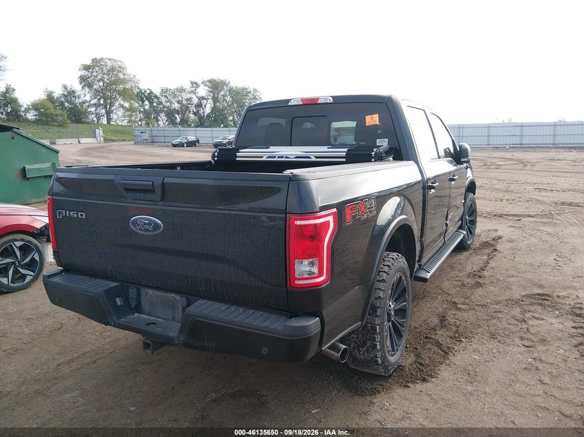 Vin: 1ftew1eg8fkd35813, lot: 46635384, ford f-150 xlt 20154