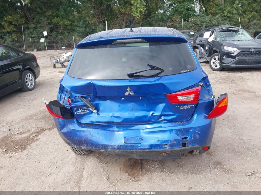 MITSUBISHI OUTLANDER SPORT 2015 VIN 4A4AR3AUXFE036005